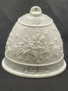 Lladro Christmas Bell 1992 Ornament Made In Spain No Box - Picture 1 of 10