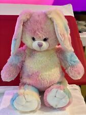 BAB Tie Dye Bunny Rabbit Rainbow Floppy Ears Multi Colored 17” Easter