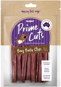 Kazoo Prime Cuts Beef Bully Sticks - 15Cm 6 Pack - Picture 1 of 12