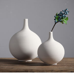 White Ceramic Vases for Wedding Home Office Decor, Floor Vases, Spa, Meditation