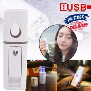 Mister USB Nano Mist Spray Facial Moisturizing Sprayer Portable Face Handy - Picture 1 of 11