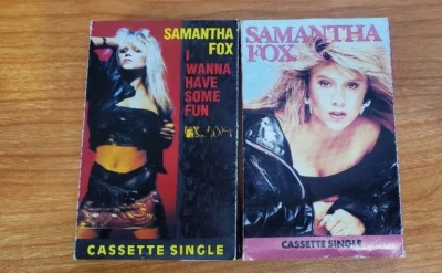 1988 CASSETTE SINGLE SAMANTHA FOX I wanna have some fun Uk full force vintage - Image 1 of 4