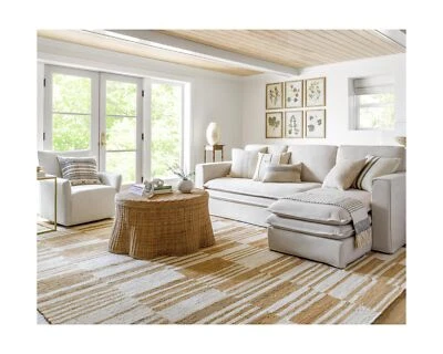 Alfombra de área de granja Surya x Becki Owens Kamey, 5' x 7'6", natural/abstracta Foto 1 de 4