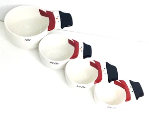 The Bake Shop Measuring Cups Snowman Holidays Christmas New - Picture 1 of 7