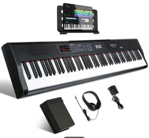 88 Keys Piano Keyboard, Full Size Digital Piano Keyboard, - Picture 1 of 6
