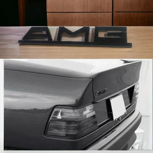 For AMG For Mercedes Pre Merger Black Classic R107 W124 W126 W201 emblem logo - Picture 1 of 11