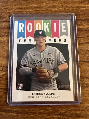 ANTHONY VOLPE 2023 Topps Heritage High Number #RP-7 RC Rookie Performers (R23) - Image 1 of 2