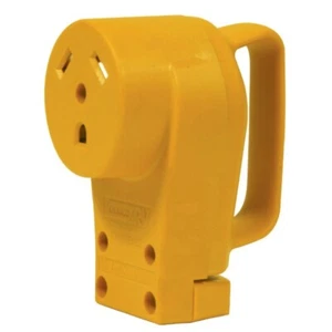 Camco Heavy Duty RV 30 AMP Female Replacement Plug - Picture 1 of 9