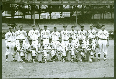 Negro League Homestead Grays Baseball Team, 1942 On Postcard 4"x6" Cover