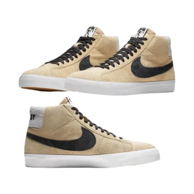 Stussy × Nike SB Blazer Mid Gold Black AH6158-700 Men's Size - Image 1 of 4