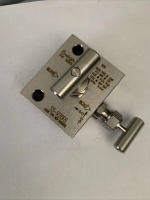 Nuevo colector de 2 válvulas de acero inoxidable Swagelok SS-V2BF8 1/2 hembra NPT Foto 1 de 2