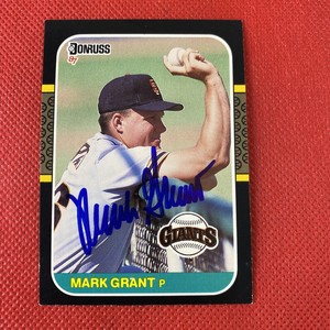 1987 Donruss Mark Grant #644 Auto Signed Autograph Padres 
