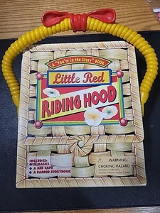 VTG 1998 Little Red Riding Hood Book Masks Cape Basket Case Set - Imagen 1 de 9