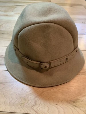 BETMAR Mujer SOMBRERO Embalable Lana con Hebilla, Beige Marrón Cloche Foto 1 de 4