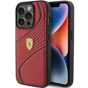 Funda para Móvil Funda IPHONE 15 Pro Ferrari Piel Artificial Rojo - Picture 1 of 7