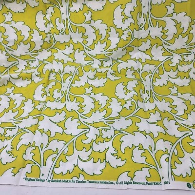 Rebekah Merkle Sewing Fabric 32 inches Timeless Treasures England Swings - Image 1 of 4