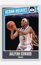 Aaliyah Edwards NMT Custom Art Basketball Card! UCONN Huskies! WNCAA!