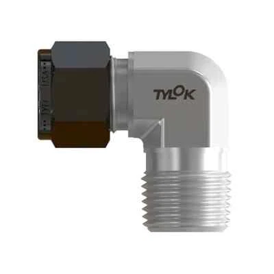 TYLOK SS-4-SME-6 Male Elbow 1/4" Tube OD x 3/8" NPT Stainless Steel Fitting - Image 1 of 4