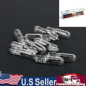10x PHILIPS 13516 24V T5 W1.2W W2×4.6d Standard Signaling Lamp Bulb USA - Picture 1 of 4