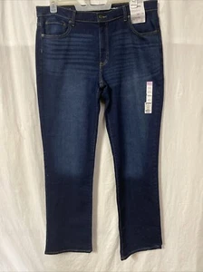 Men's Sonoma Dark Blue Wash Bootcut Jeans Size 38 X 34 - Picture 1 of 5