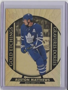 2020-21 Upper Deck Tim Hortons Gold Etchings #G8 Auston Matthews - Bild 1 von 2