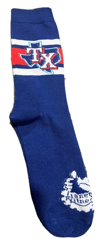 Texas Rangers socks - SGA 8/1/21 Cover
