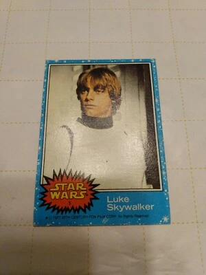 *NEAR MINT* 1977 Topps Star Wars Series 1 Blue Series Luke Skywalker *HIGH GRADE - Image 1 of 4
