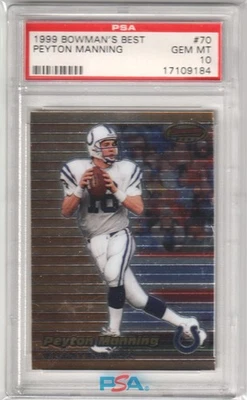 PEYTON MANNING 1999 Bowman's Best #70 PSA 10 GEM MINT - COLTS - Image 1 of 2