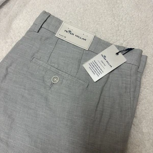 NWT Peter Millar Crown Crafted Surge Signature Shorts Grey Tailored Fit Size 38 - Picture 1 of 9