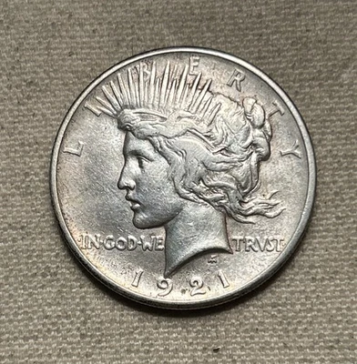 Доллар Мира 1921 High Relief XF TL - Изображение 1 из 2