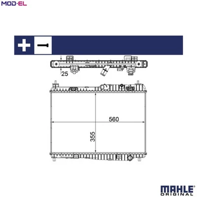 RADIATOR ENGINE COOLING CR 1135 000S FOR FORD AUSTRALIA HXJA 1.6L 4cyl 1.2L 4cyl - Image 1 of 4