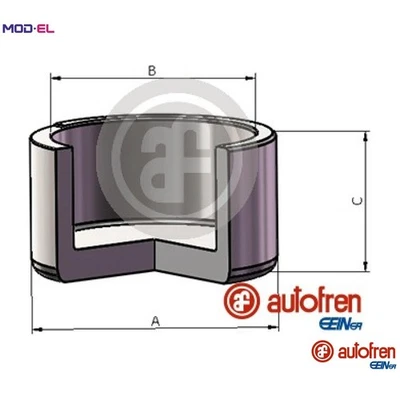 PISTON BRAKE CALIPER D025686 FOR AUSTIN TRIUMPH ROVER MINI-MOKE 1.0L 4cyl 2.0L - Image 1 of 4