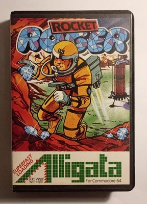 ROCKET ROGER - RARE Alligata - Commodore 64 C64 C128 - TESTED See photos - Image 1 of 4