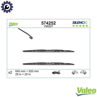 LIMPIAPARABRISAS 574252 PARA PEUGEOT 4HT /4HX 2.2L 3FY /3FZ 2.2L RHS /RHR /RHZ 2.0L Foto 1 de 4