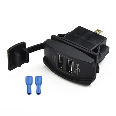 High Performance Dual USB Socket for Cars Boats with Rocker Switch Design - Image 1 of 4