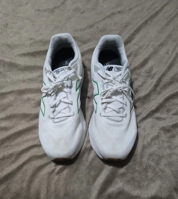 New Balance Hombre Fresh Foam 680 v8 Zapatos para Correr Blancos Con Acentos Verdes EE. UU. 14 Foto 1 de 4