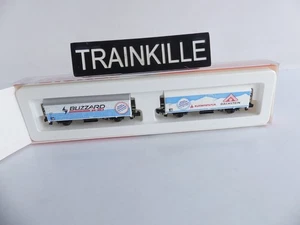 0050-016 ARNOLD N 1:160 / 2 WAGONS REFRIGERANT  A ESSIEUX BLIZZARD / DACHSTEIN - Picture 1 of 3