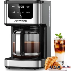 Programmable 14 Cup Coffee Maker Rapid Brewing Touch Control Auto Keep Warm New - Picture 1 of 9