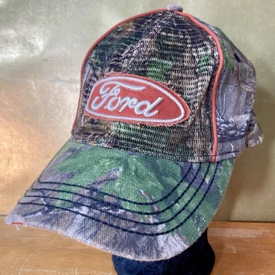 Gorra Ford Camuflada Gorra Envejecida Ajustada Talla L/XL Paramount Exterior Malla Parche Foto 1 de 4