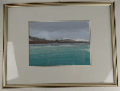 Unbekannter Künstler Kunstdruck abstrakte Landschaft 32x42 cm Y5-2562 - Bild 1 von 4