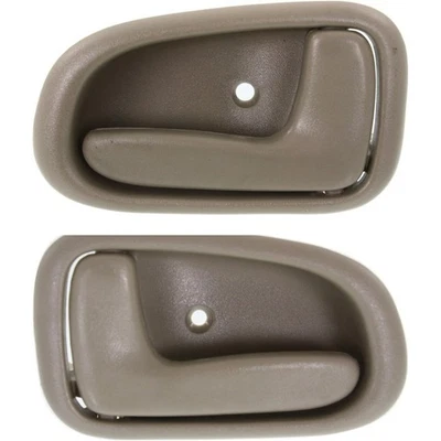 Conjunto de pares de maçaneta interna bege esquerda e direita para 93-97 Toyota Corolla - Imagem 1 de 4