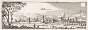 Bad Sobernheim LK Bad Kreuznach Rheinland-Pfalz Kupferstich Merian 1650. - Bild 1 von 1