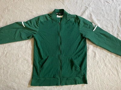 Adidas Womens Jacket Medium Green Full Zip Squad Bomber Track Warm Up Zip Up - Image 1 of 4