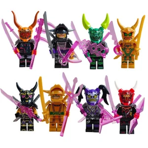 8pcs  Ninjago Minifigure Sky Pirate Kai /Golden Ninja /Mr. E/Jay/Nya/ Lloyd Set - Picture 1 of 9