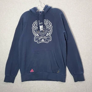Adidas Women Sweatshirt Medium Blue Hoodie London 2012 XXX Olympiad Long Sleeve - Picture 1 of 13