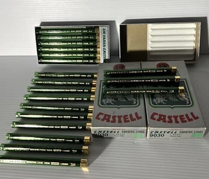 AW Faber Castell 9030 4H Full Box New..full 2nd Box+ W/7 3H..(3)3H..(1)2H &(2)H - Picture 1 of 11