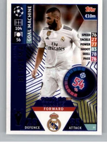2018-19 Topps UEFA Champions League Match Attax #51 Karim Benzema Real Madrid - Picture 1 of 1