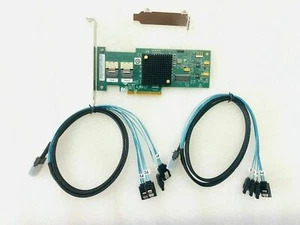 LSI 9211-8i 6G SAS HBA FW:P20 mode IT ZFS FreeNAS unRAID 2* SFF-8087 SATA US - Photo 1/4