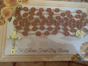 Rosario vintage festa di Santa Teresa nuovo in confezione ottimo regalo! - Foto 1 di 6