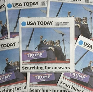 Donald Trump Shot At Rally Newspaper - USA TODAY - Picture 1 of 2